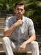 GAVYN R/FIT SHORT SLEEVE SHIRT (LIGHT GREY)